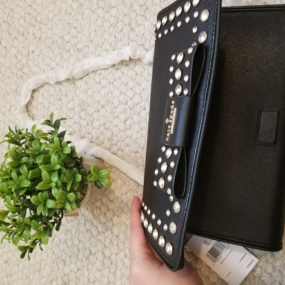 Kate Spade Eva Davies Mews Black Clutch Crossbody - Picture 4 of 8